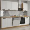 LUNA virtuvinė spintelė balta matinė/artisan 40dk-210 2f paveikslėlis