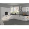 Virtuvinė spintelė LUNA balta matinė/balta 60dks-210 3s 1f paveikslėlis