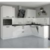 Virtuvinė spintelė LUNA balta matinė/balta 60dks-210 3s 1f paveikslėlis