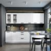 Virtuvinė spintelė LUNA balta matinė/balta 60dks-210 3s 1f paveikslėlis