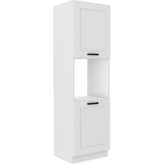 Virtuvės spintelė LUNA balta matinė/balta 60dp-210 2f paveikslėlis