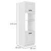Virtuvės spintelė LUNA balta matinė/balta 60dmp-210 2f paveikslėlis