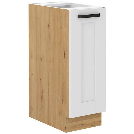 LUNA virtuvės spintelė balta matinė/artisan 30d cargo bb paveikslėlis