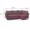 Kampinė sofa Niko P Gemma 63 paveikslėlis