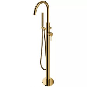 Paveikslėlis Laisvai pastatomas vonios maišytuvas auksinis Y