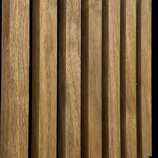 Akustinės lentjuostės ant veltinio ąžuolo tamsios spalvos faneruotės 300x2650mm paveikslėlis