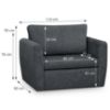 Sofa Bella Lux 80 Terra 96 paveikslėlis