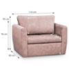 Sofa Bella Lux 80 Terra 61 paveikslėlis