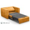Sofa Bella Lux 80 Terra 48 paveikslėlis