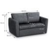 Sofa Bella Lux 120 Terra 96 paveikslėlis