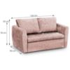 Sofa Bella Lux 120 Terra 61 paveikslėlis