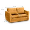 Sofa Bella Lux 120 Terra 48 paveikslėlis