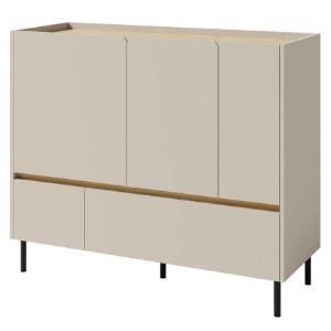 Paveikslėlis Luca LC8 2S3D komoda smėlio/ ąžuolo spalvos