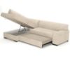 Kampinė sofa su miegamąja funkcija Minos Vardo 25 kairėje pusėje paveikslėlis