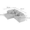 Kampinė sofa su miegamąja funkcija Bono 1 Glory 17 universal paveikslėlis