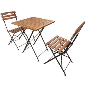 Paveikslėlis Medinis sodo komplektas Bistro 2+1