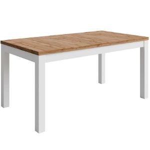 Paveikslėlis Agat stalas 160+2x40 wotan/baltas Paveikslėlis Agat stalas 160+2x40 wotan/baltas