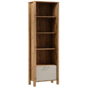 Paveikslėlis Knygų spinta Indigo R1K ąžuolas wotan-beige