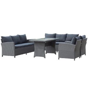 Paveikslėlis Technorattan rinkinys Bados Black 2+2+1