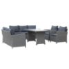 Technorattan rinkinys Bados Black 2+2+1 paveikslėlis