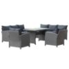 Technorattan rinkinys Bados Black 2+2+1 paveikslėlis