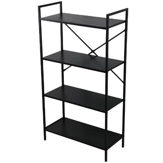 Knygų spinta Loft 8639 H juoda paveikslėlis