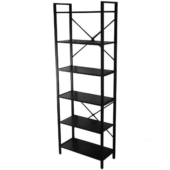 Knygų spinta Loft 8642 H juoda paveikslėlis