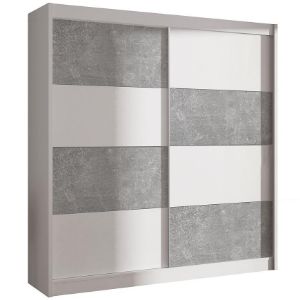 Paveikslėlis DUO 203 spinta balta/betoninė