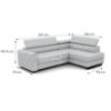 Livio dešiniojo kampo sofa Neve 83 paveikslėlis