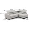 Livio dešinysis kampas sofa Neve 13 paveikslėlis