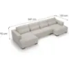 Kampinė sofa Stella U Cremona 01 paveikslėlis