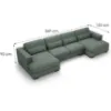 Kampinė sofa Stella U Cremona 39 paveikslėlis