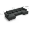 Kampinė sofa Stella U Cremona 97 paveikslėlis