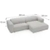 Kampinė sofa Passito P TO Corduroy 01 paveikslėlis