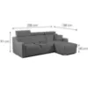 Melfi Barrel 90 universali sofa-lova su miegamąja funkcija paveikslėlis