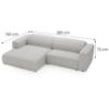 Kampinė sofa Passito L TO Corduroy 01 paveikslėlis