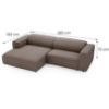 Kampinė sofa Passito L TO Corduroy 29 paveikslėlis
