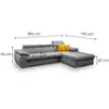 Polo Pretty 17 dešiniojo kampo sofa su miegamąja funkcija paveikslėlis