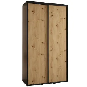 Paveikslėlis Drabužių spinta 45 Canaris 1 140 black/artisan/black