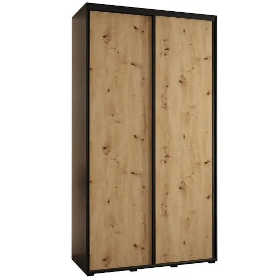 Drabužių spinta 45 Canaris 1 140 black/artisan/black paveikslėlis
