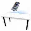 Žaidimų stalas Žemas baltas 120x60x2,8 Modelis 1 paveikslėlis