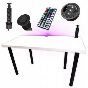 Paveikslėlis Žaidimų stalas Žemas baltas 120x60x3,6 Modelis 3