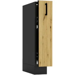 Paveikslėlis Virtuvės spintelė Anika D15 Cargo + artisan basket/graphite