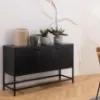Matinės juodos spalvos komoda paveikslėlis