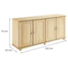 Pušies komoda KD70 165x76x42 paveikslėlis