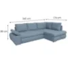 Kampinė sofa su miegamąja funkcija Haris P Lumos 83 paveikslėlis