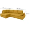 Kampinė sofa su miegamąja funkcija Haris L Lumos 66 paveikslėlis