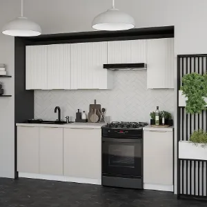 Paveikslėlis Virtuvė Toulouse/Nicea 240 cm be stalviršio, B versija