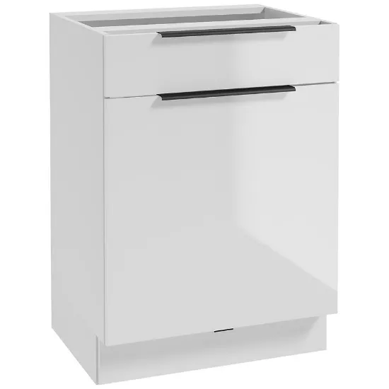 Virtuvės spintelė Basti B60 60x84x49 1D2S balta paveikslėlis