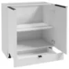 Virtuvės spintelė Basti B80 80x84x49 2D1S 4NN balta paveikslėlis